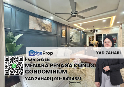Menara Penaga Condominium, Batu Caves | RM420K - Fully Furnished, Low Level & Facilities in Same Level , Selangor, Batu Caves 