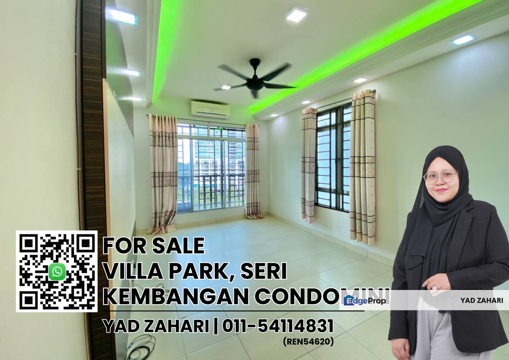 Villa Park, Seri Kembangan | RM330K -  Nicely Renovated, Semi Furnished & Unit Near Lift , Selangor, Seri Kembangan