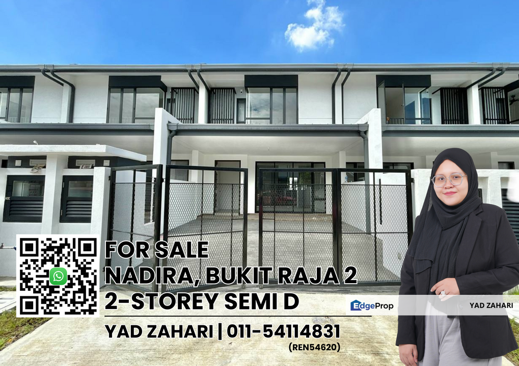 Nadira, Bandar Bukit Raja, Klang | Double Storey Terrace 4 Bedrooms | RM790K - New unit, Freehold with Gated & Guarded , Selangor, Klang