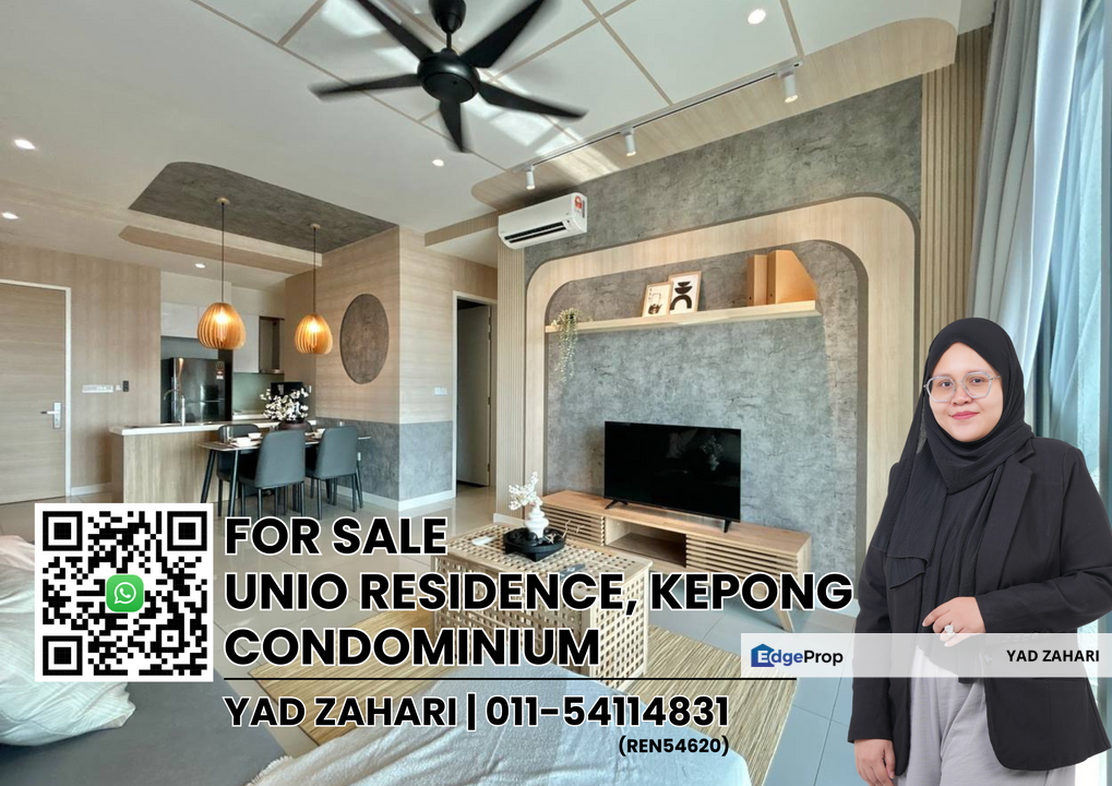 Unio Residence, Kepong | RM630K - Fully ID Renovated and Furnished & Walking Distance to LRT, Kuala Lumpur, Kepong