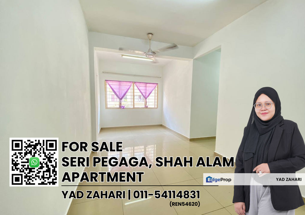 Seri Pegaga Apartment, Shah Alam | RM280K - Near i-City & UITM & Low Density, Selangor, Shah Alam