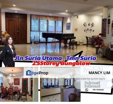☘️Taman Suria Bungalow @Full Renovated☘️, Johor, Johor Bahru