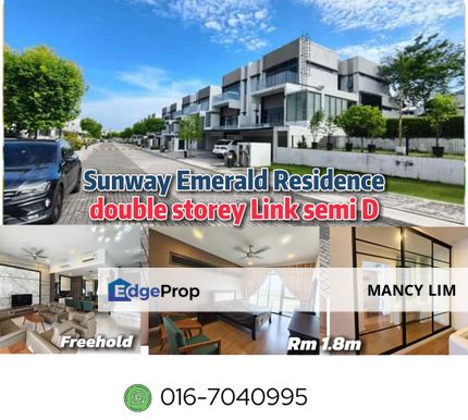 Sunway Emerald 2Storey Link Semi Detached, Johor, Nusajaya