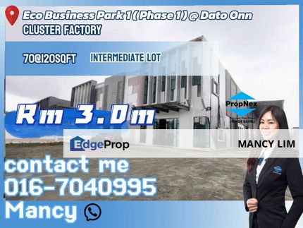 Eco Business Park Invesment Unit Rental Guarantee Back with ROI Dato Onn /Kempas, Johor, Johor Bahru
