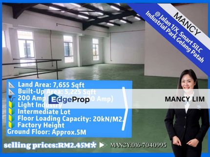 Taman Sri Yaacob Skudai Jalan Satria Semi Detached Light Industrial For Rent, Johor, Skudai