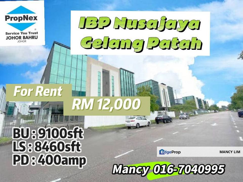 IBP Nusajaya SILC Two And Half Storey with Cargo Lift Semi Detached Factory, Johor, Nusajaya