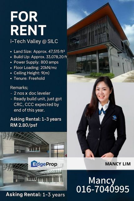 I tech Valley Nusajaya Medium Industrial Factory, Johor, Nusajaya