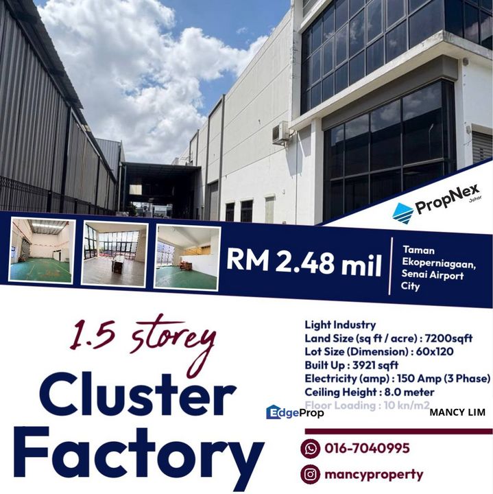 Eco Business Park 2 Senai One and Half Storey Semi Detached , Johor, Senai