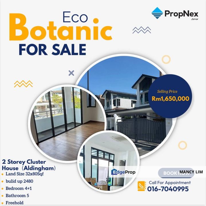 Eco Botanic Double Storey Cluster @Aldingham, Johor, Nusajaya