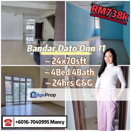 🍀Bandar Dato Onn 11🍀24x70sft, Johor, Johor Bahru