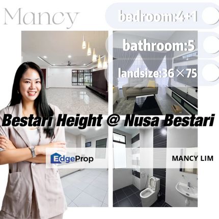 ☘️Bestari Height @ Nusa Bestari Gated & Guarded Cluster House ☘️, Johor, Johor Bahru