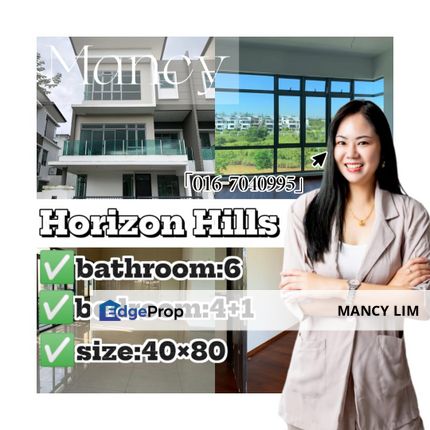 ☘️Horizon Hills The Cove Serambi 3Storey Semi D☘️, Johor, Nusajaya