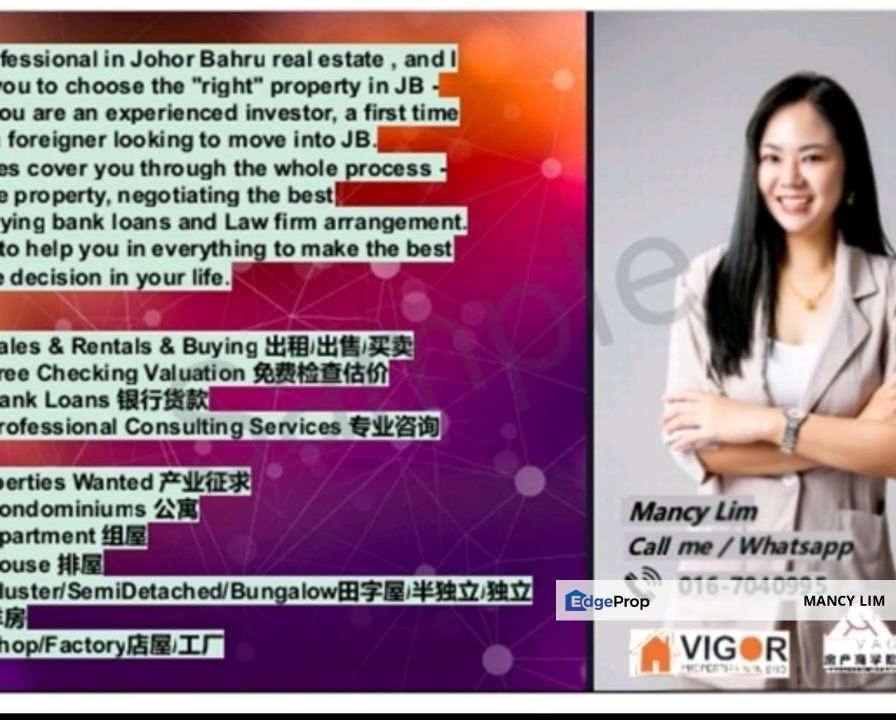 ☘️Taman Nusa Sentral 3Storey Shoplot☘️Investment unit🔥, Johor, 