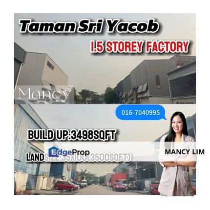 🍁Taman Sri Yaacob 1.5Storey Factory 🍁, Johor, Skudai