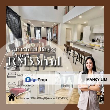 ☘️Emerald Bay 3Storey Semi D☘️, Johor, Johor Bahru
