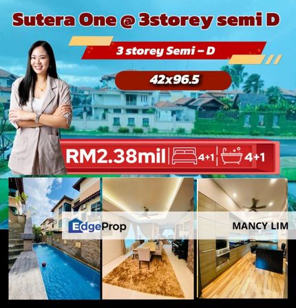 ☘️Taman Sutera Utama @Jln Sutera Chengal 3Storey Semi D☘️Fully Renovated, Johor, Skudai