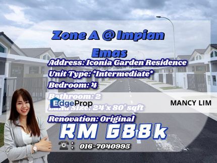 ☘️Iconia Garden Impian Emas @Single Storey☘️, Johor, Johor Bahru