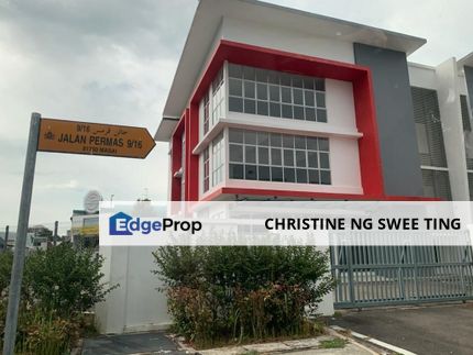 3sty Semi-D Factory For Rent at Permas Jaya , Johor, Masai