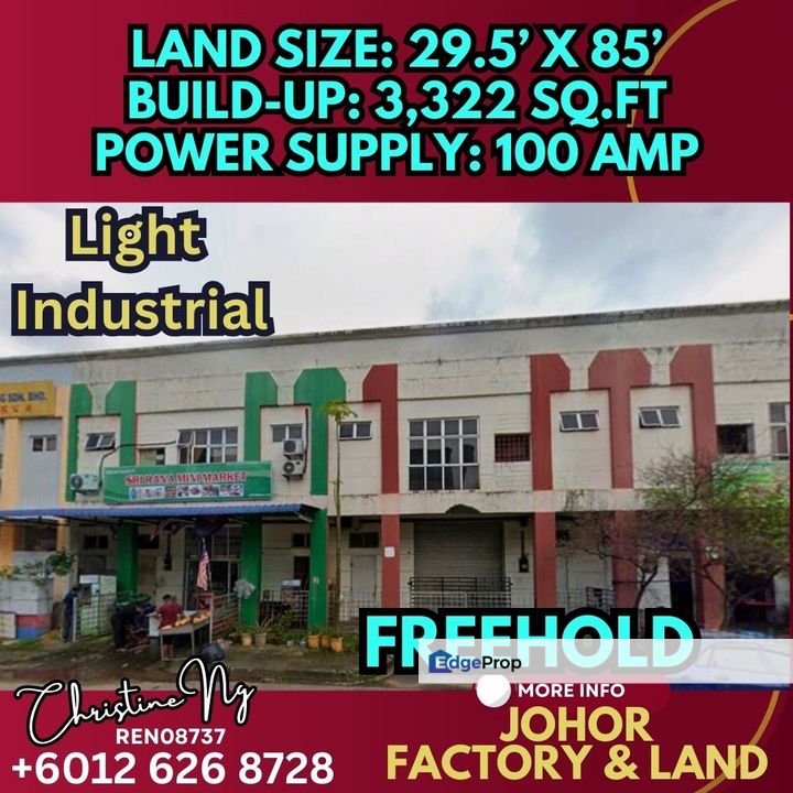 Perindustian Murni 1.5sty Terrace Factory at Senai, Johor, Senai