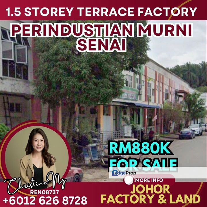 Perindustian Murni 1.5sty Terrace Factory at Senai, Johor, Senai