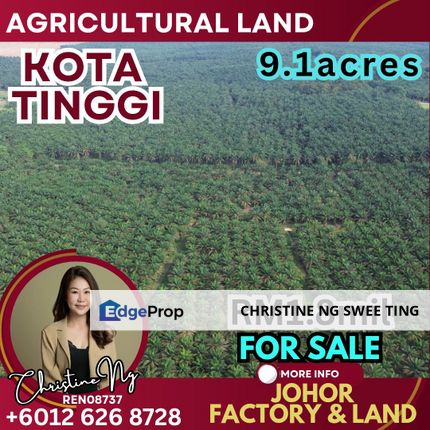 Kota Tinggi -Ulu Sungai- Agricultural Land , Johor, Ulu Tiram