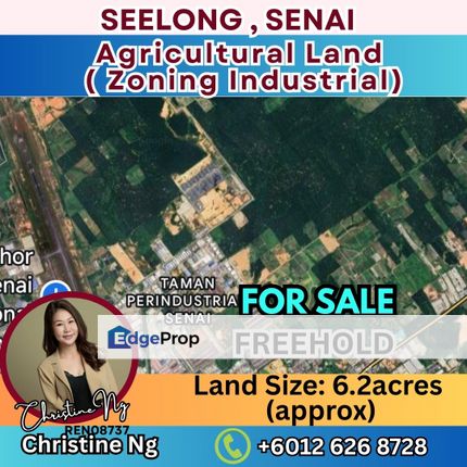 Senai Idaman Zoning Industrial Land FREEHOLD , Johor, Senai