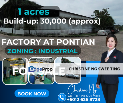 1 acres Factory For Sale at Pekan Nanas, Pontian , Johor, Pontian