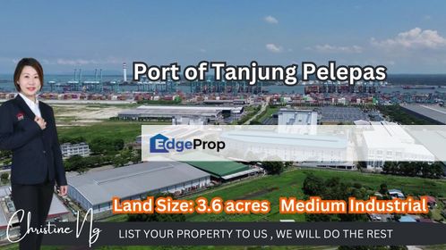 Gelang Patah Medium Land For Sale 3.6 acres, Johor, Gelang Patah