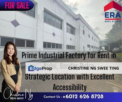 Kulai Detached Factory For Rent 6.45acres, Johor, Kulai