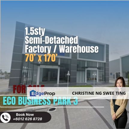 Semi-D Factory/Warehouse For Sale , Johor, Masai