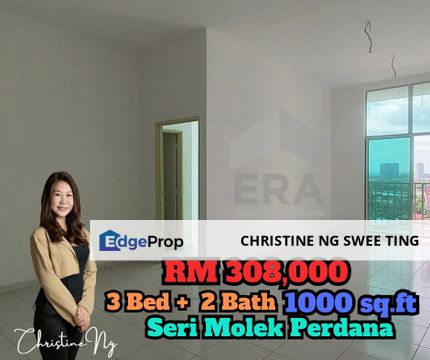 Sri Molek Perdana Medium Cost apartment for sale , Johor, Johor Bahru