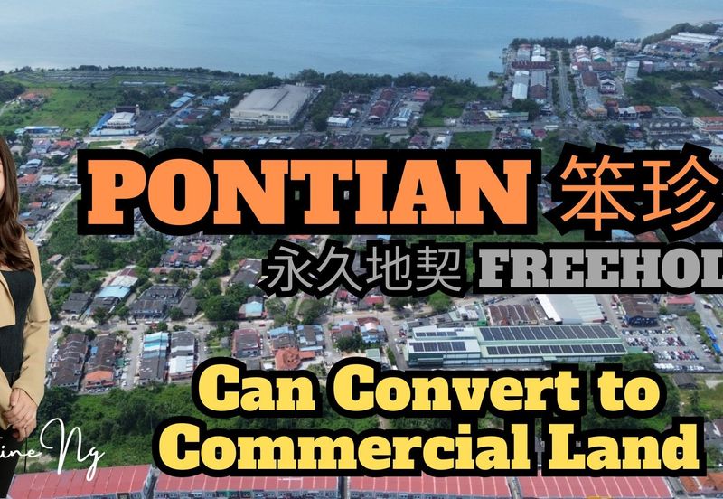 Pontian Land For Sale 4acres can convert to commercial 