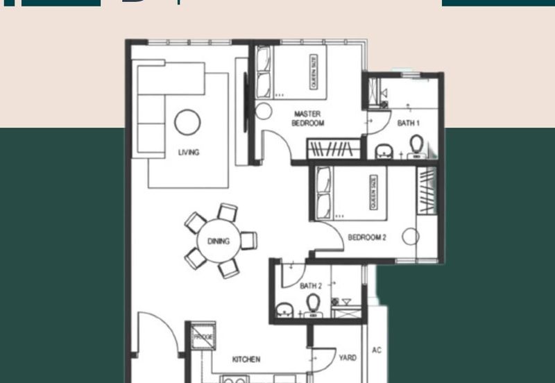 {Lakefield KL} Fully Furnished MRT Condo Monthly RM1,600