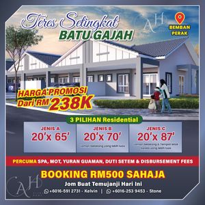 Batu Gajah Single Storey New House For Sales (New Project) for Sale ...