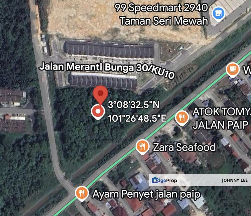 Meru Jalan Paip commercial land for sale , Selangor, Klang