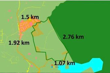 Jalan Kolam Air, Pantai