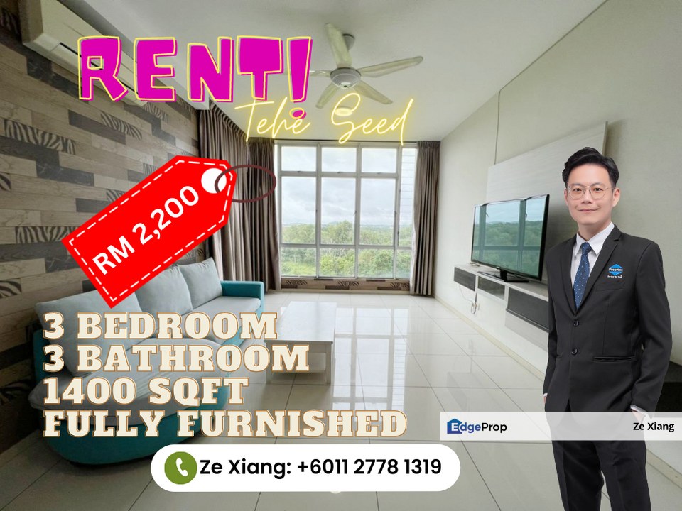 The Seed Condo Sutera Utama for RENT for Rental RM2,200 By Ze Xiang