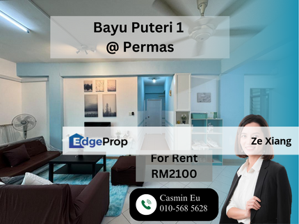 Bayu Puteri 1 @ Permas For Rent, Johor, Johor Bahru