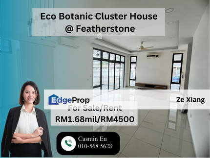 Featherstone Cluster House For Sale & Rent, Johor, 