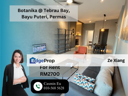 Botanika Tebrau Bay For Rent, Johor, Johor Bahru