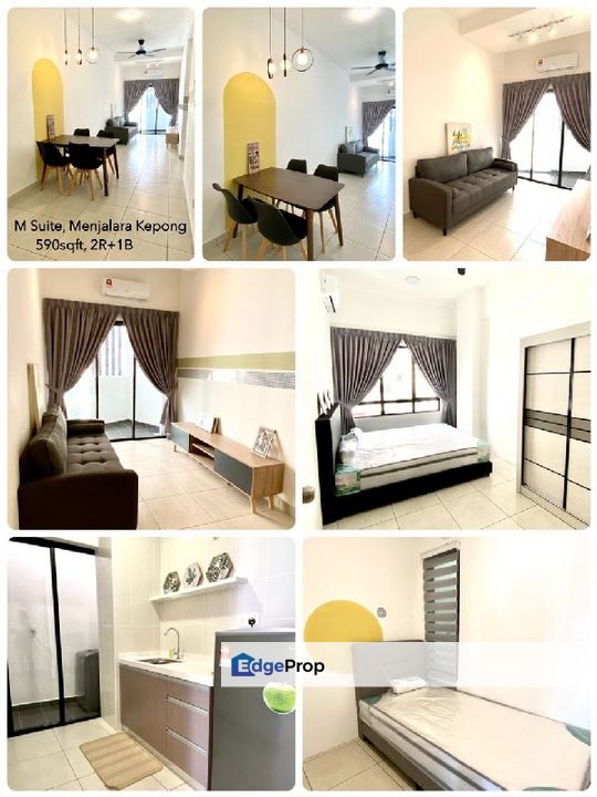 M Suite Bandar Menjalara Kepong Vim 3 Fully Furnished 2 Rooms, Kuala Lumpur, Bandar Menjalara