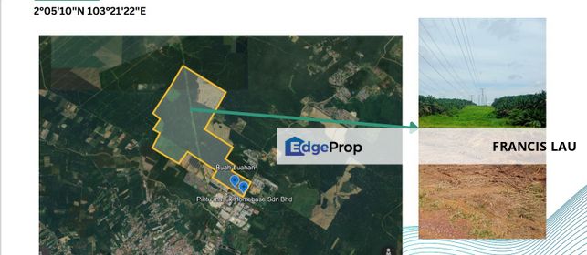 Oil Palm plantation zoning for Industrial and residential, Johor, Kluang