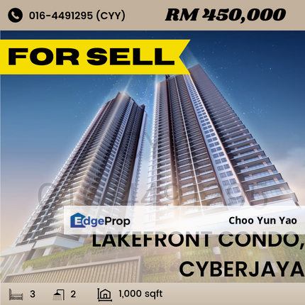 Lakefront Residence Cyberjaya, FOR SALE 【FREEHOLD】, Selangor, Cyberjaya