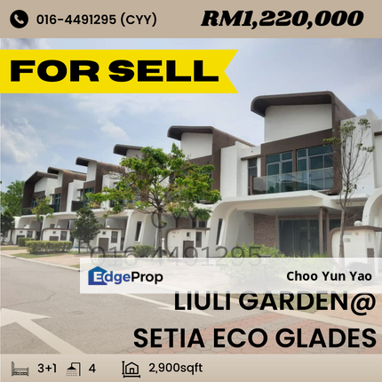 Liu Li Garden @Setia Eco Glades, 2-Storey Terrace, Cyberjaya FOR SALE, Selangor, Cyberjaya