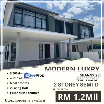 Bangi Selangor New Freehold 2 Storey Semi-D With Township Development, Selangor, Bangi