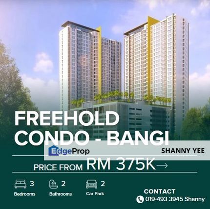 Near Bandar Bukit Mahkota Bangi, Bangi Freehold Service Residential With High-Quality Fixtures And Fittings To Ensure A Comfortable Living Experience, Selangor, Bangi