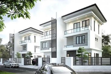 Gated & Guarded 3 Tier Security 34x75 1.5 Storey Semi D Town Villa Nearby Cyberjaya