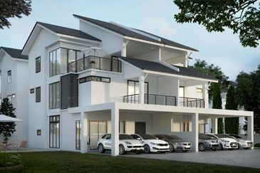 High End Gated & Guarded System 34x75 1.5 Storey Semi D Town Villa Nearby Cyberjaya