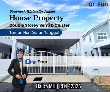 Double Storey Semi D Cluster Durian Tunggal Ayer Keroh, Melaka, Durian Tunggal