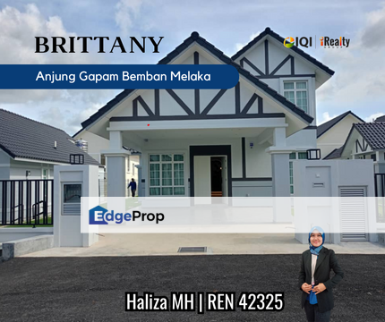 BRITTANY Design Eropah Bungalow 1.5 Tingkat Anjung Gapam Ayer Keroh, Melaka, Ayer Keroh